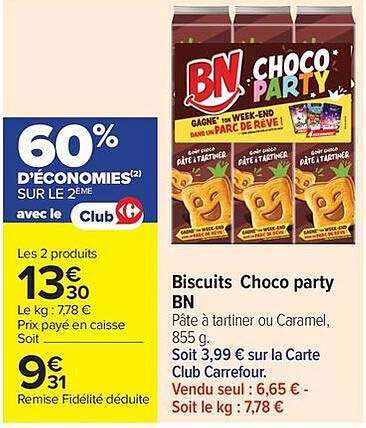 Biscuits Choco party BN