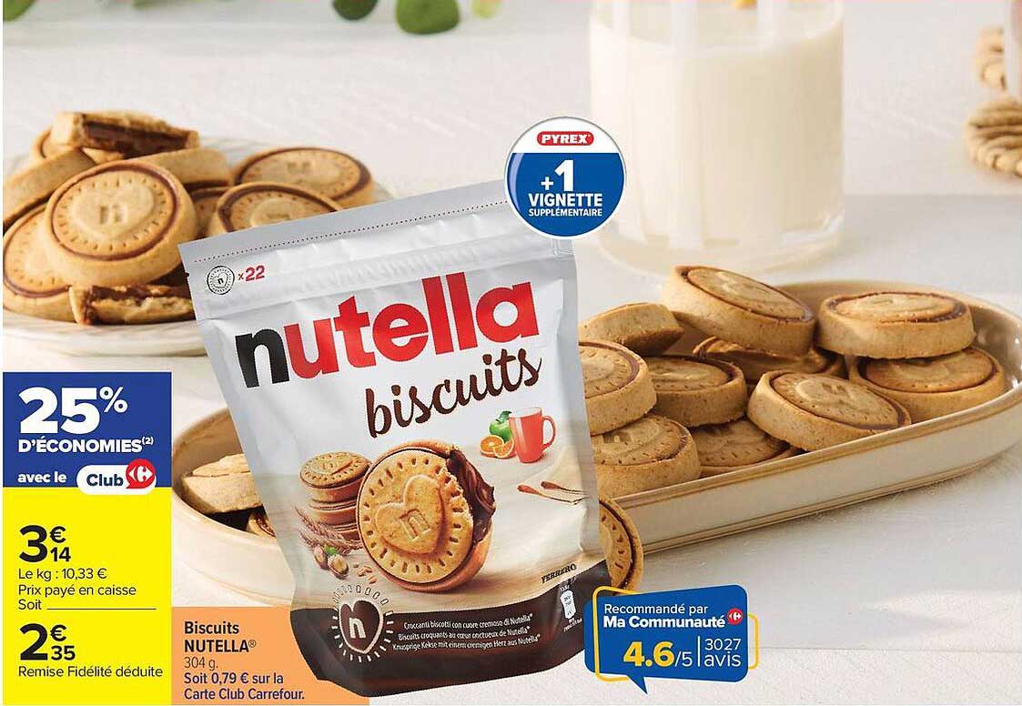 Biscuits NUTELLA 304 g