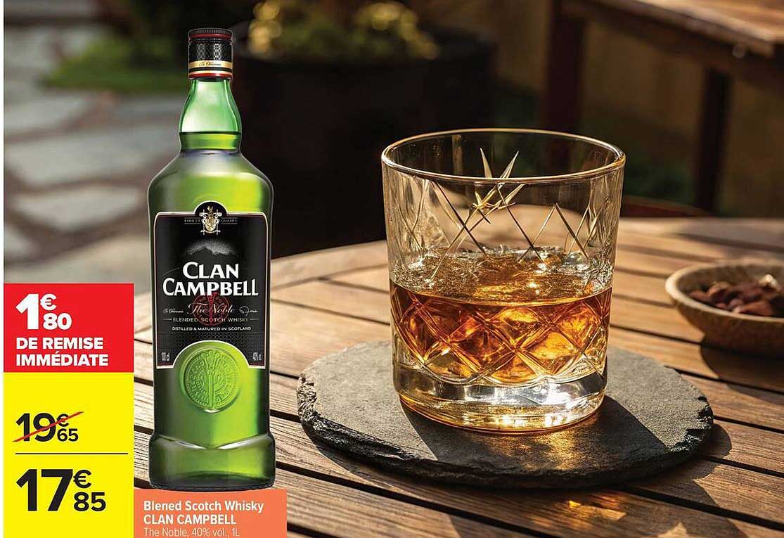 Blended Scotch Whisky CLAN CAMPBELL The Noble 40% vol, 1L
