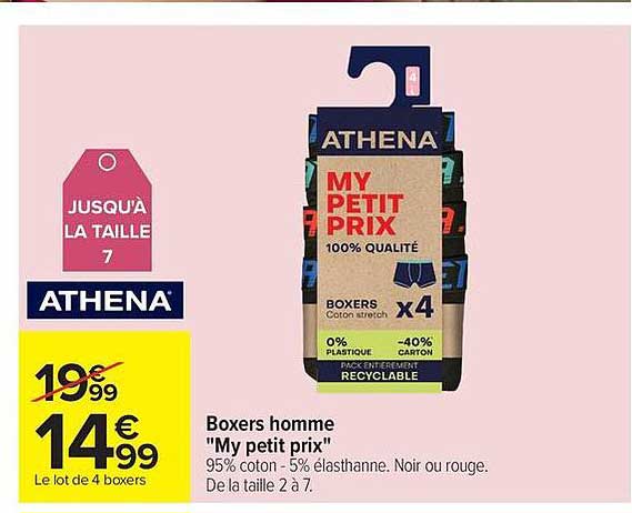 Boxers homme "My petit prix"