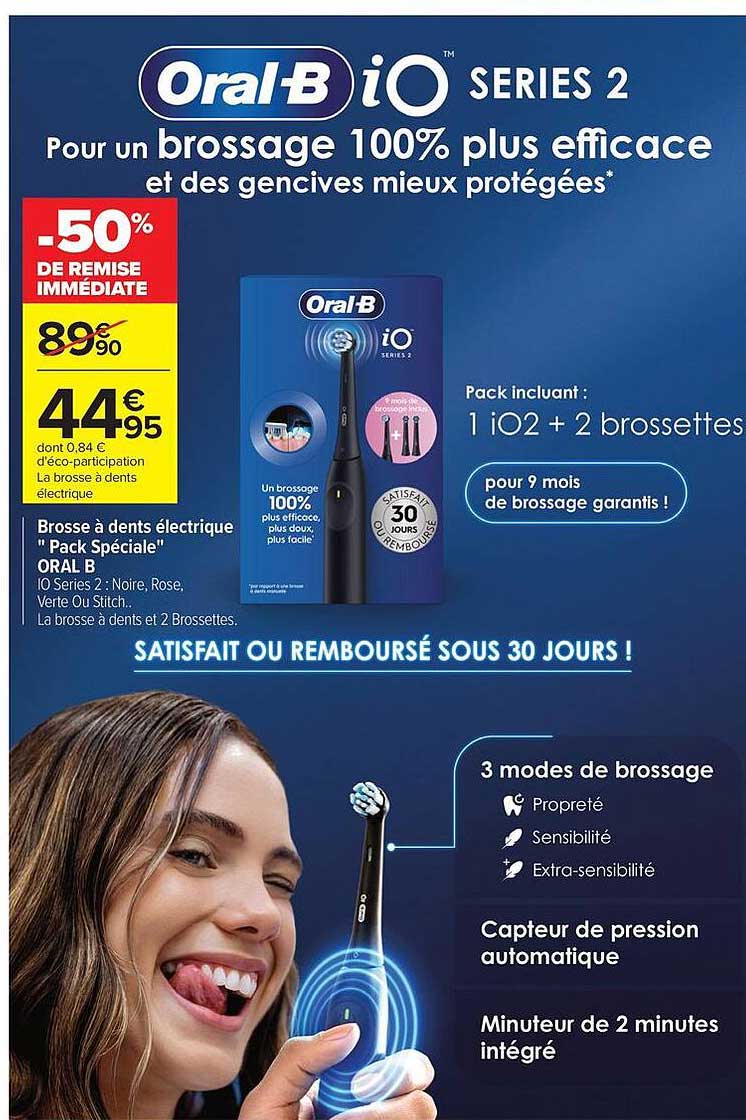 Brosse à dents électrique "Pack Spéciale" ORAL B IO Series 2