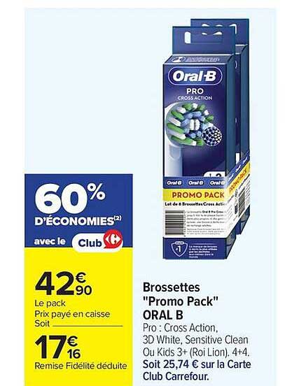 Brossettes "Promo Pack" ORAL B