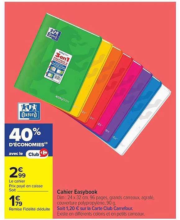 Cahier Easybook