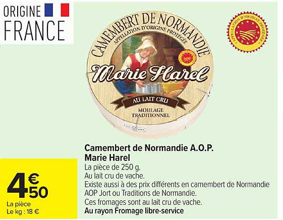 Camembert de Normandie A.O.P. Marie Harel