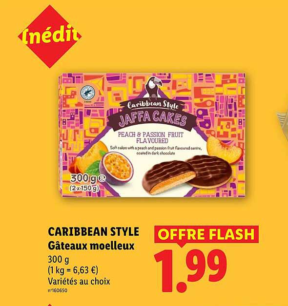 CARIBBEAN STYLE Gâteaux moelleux 300 g (1 kg = 6,63 €) Variétés au choix