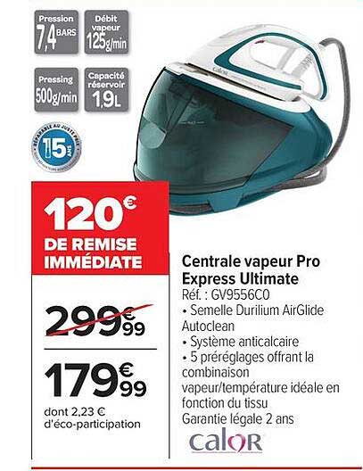 Centrale vapeur Pro Express Ultimate