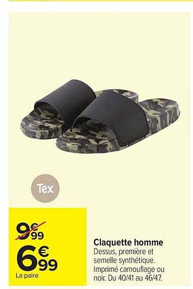 Claquette homme