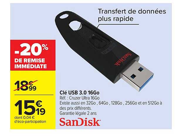 Clé USB 3.0 16Go