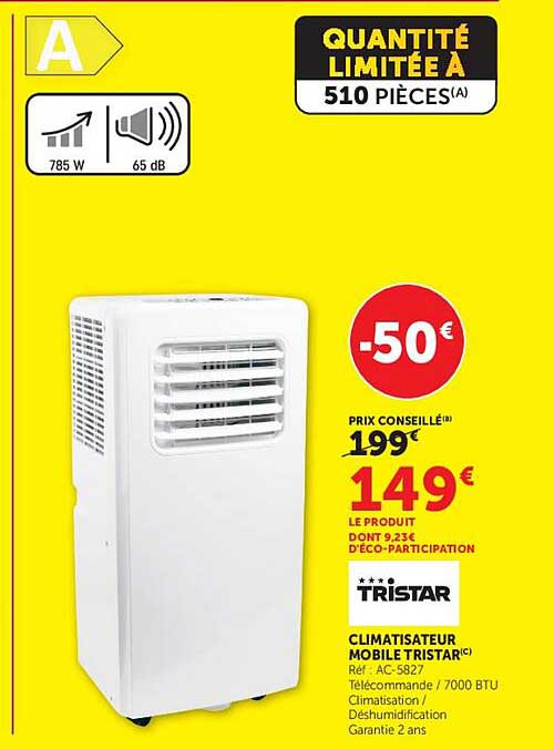 CLIMATISEUR MOBILE TRISTAR