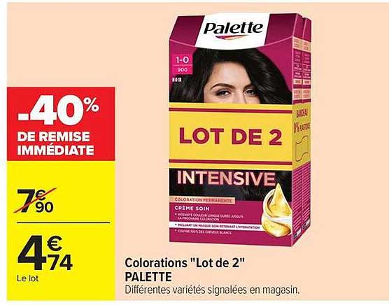 Colorations "Lot de 2" PALETTE