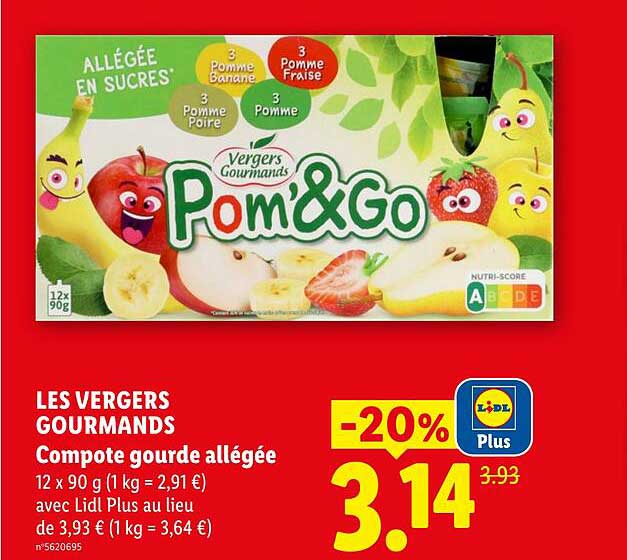 Compote gourde allégée
