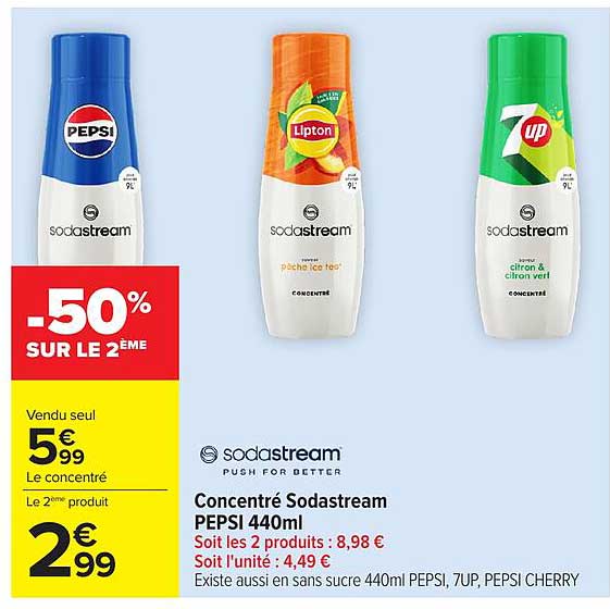 Concentré Sodastream PEPSI 440ml