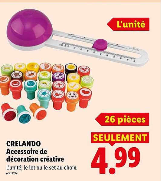 CRELANDO Accessoire de décoration créative