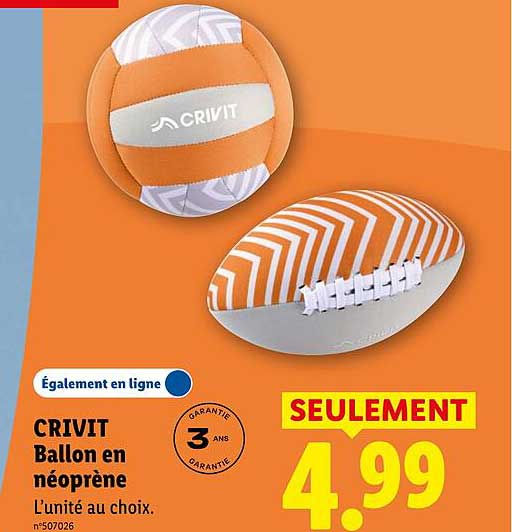 CRIVIT Ballon en néoprène