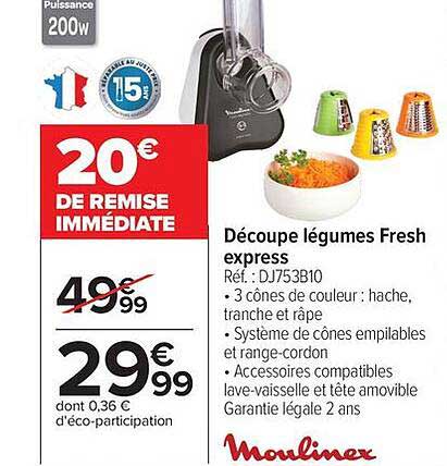 Découpe légumes Fresh express