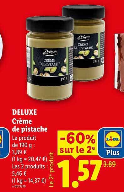 DELUXE Crème de pistache