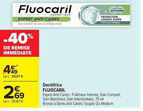 Dentifrice FLUOCARIL