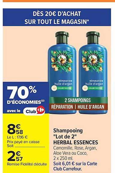 DÈS 20€ D’ACHAT SUR TOUT LE MAGASIN*