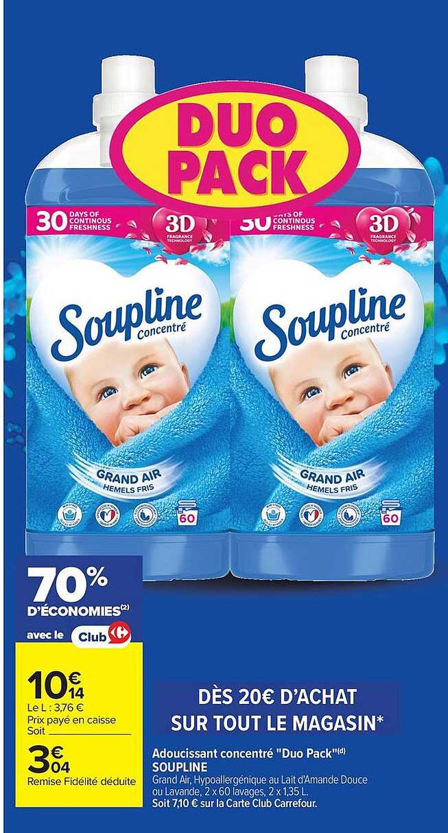 DÈS 20€ D’ACHAT SUR TOUT LE MAGASIN*