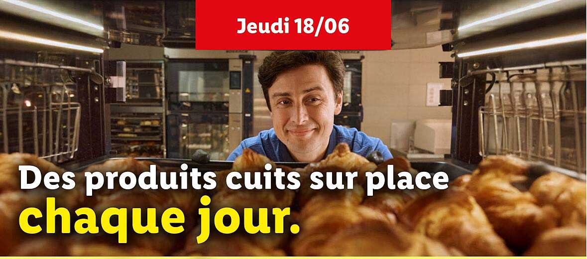 Des produits cuits sur place chaque jour.