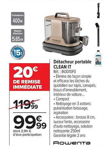 Détacheur portable CLEAN IT