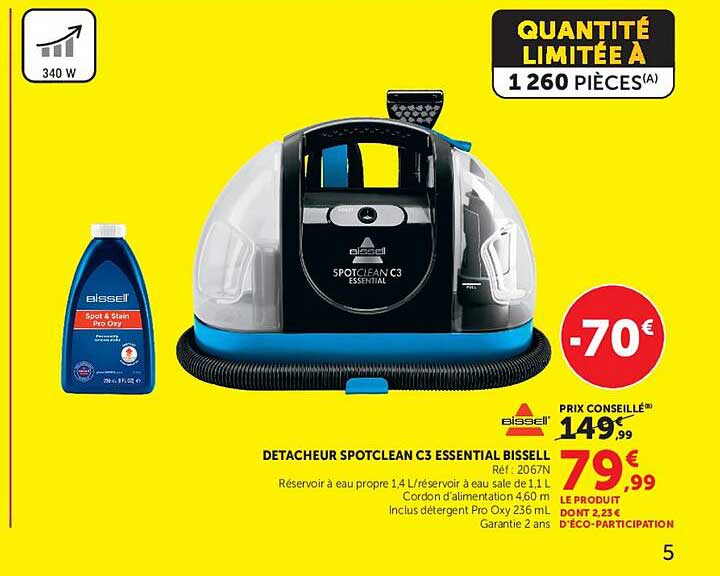 DETACHEUR SPOTCLEAN C3 ESSENTIAL BISSELL