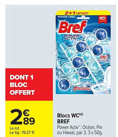 DONT 1 BLOC OFFERT