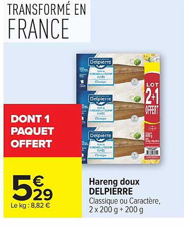 DONT 1 PAQUET OFFERT