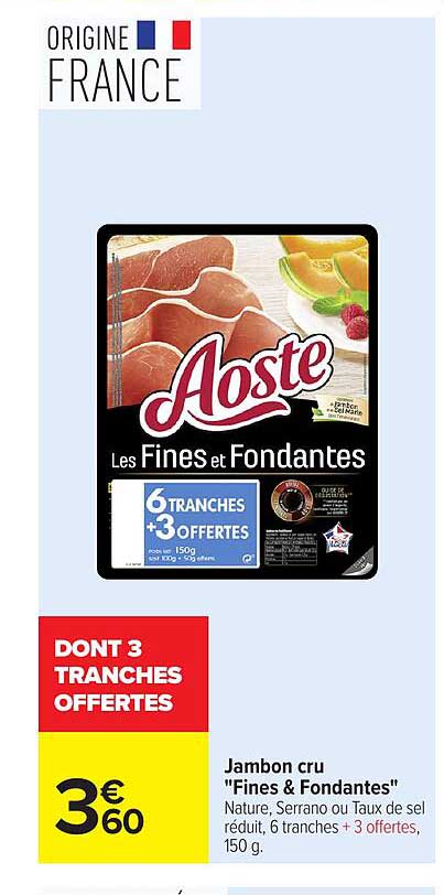 DONT 3 TRANCHES OFFERTES