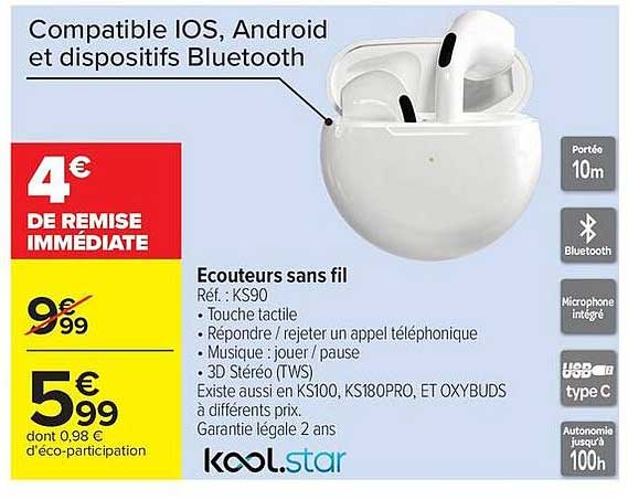 Ecouteurs sans fil