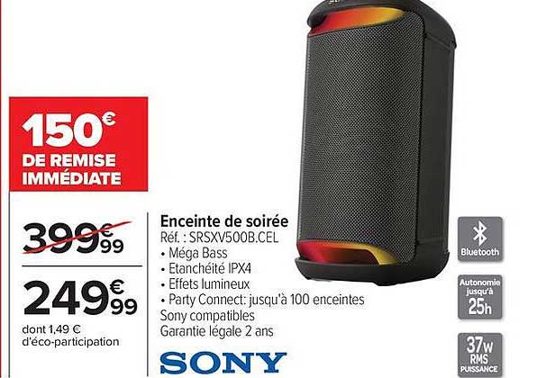 Enceinte de soirée