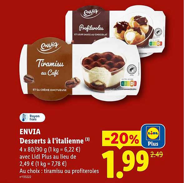 ENVIA Desserts à l'italienne