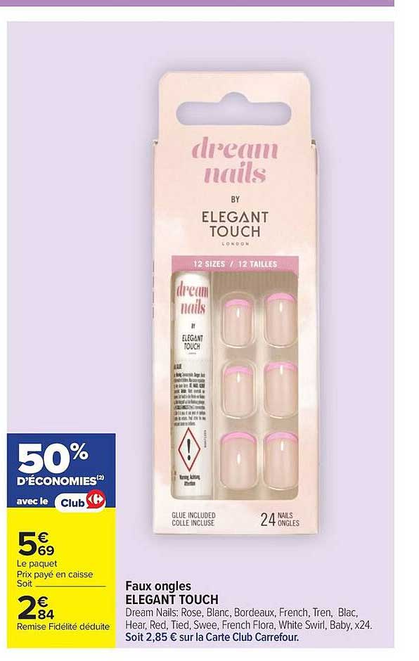 Faux ongles ELEGANT TOUCH Dream Nails