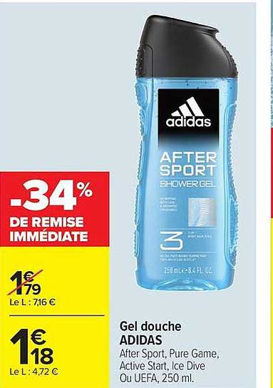 Gel douche ADIDAS