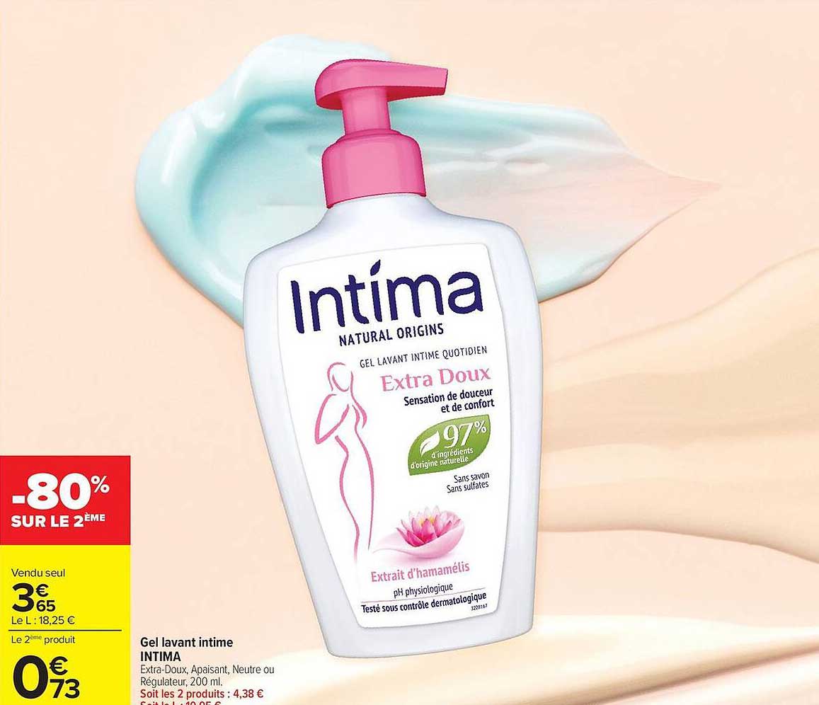 Gel lavant intime INTIMA