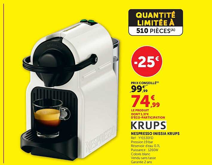 KRUPS NESPRESSO INISSIA KRUPS