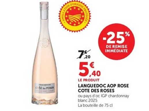 LANGUEDOC AOP ROSE COTE DES ROSES