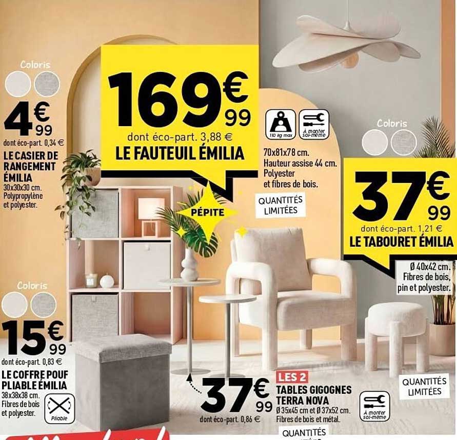 LE FAUTEUIL ÉMILIA