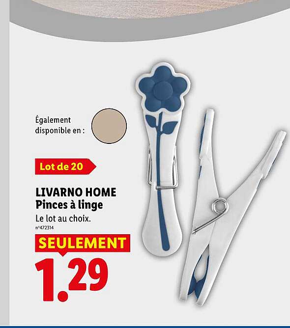 LIVARNO HOME Pinces à linge
