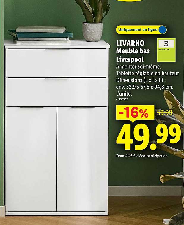 LIVARNO Meuble bas Liverpool