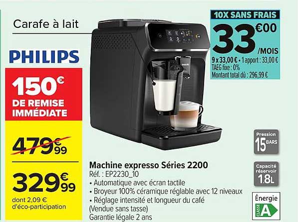 Machine expresso Séries 2200