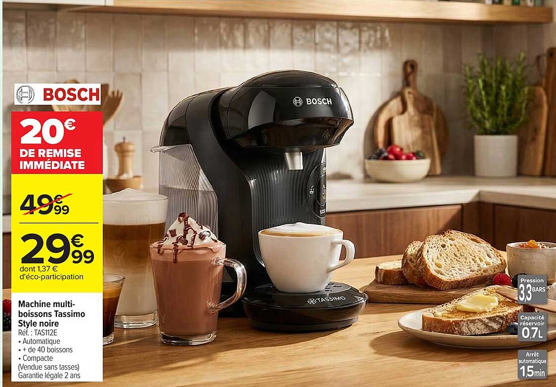 Machine multi-boissons Tassimo Style noire