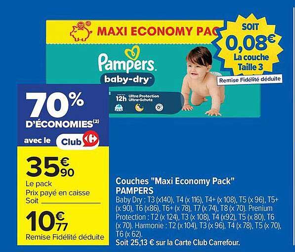 MAXI ECONOMY PACK Pampers baby-dry