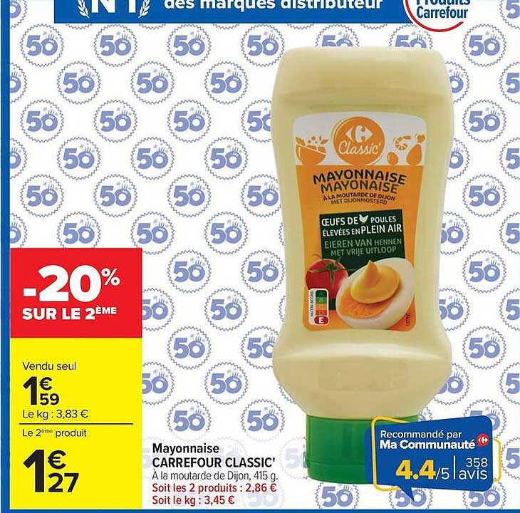 Mayonnaise CARREFOUR CLASSIC'