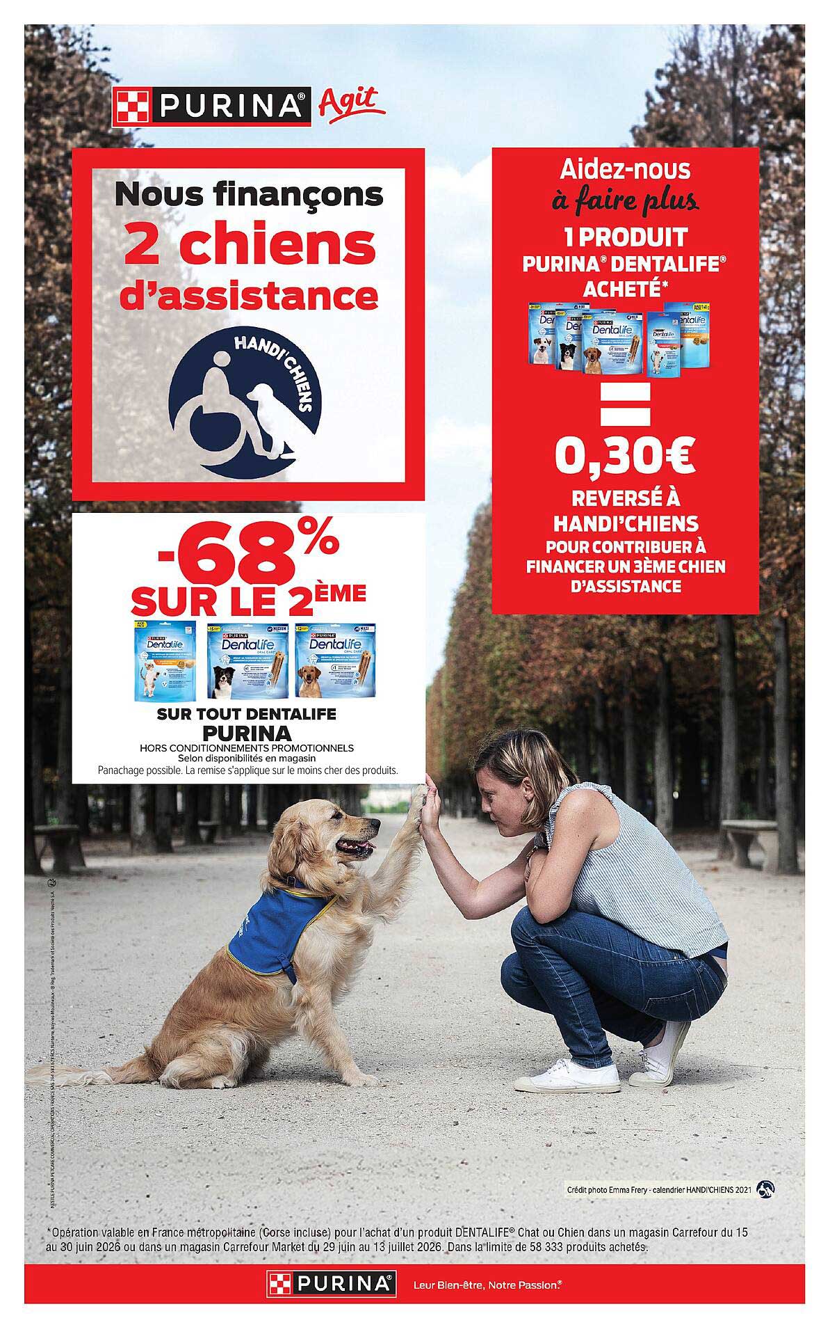 Nous finançons 2 chiens d’assistance