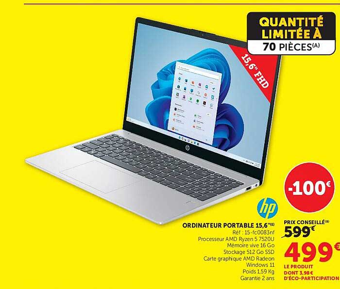 ORDINATEUR PORTABLE 15,6''