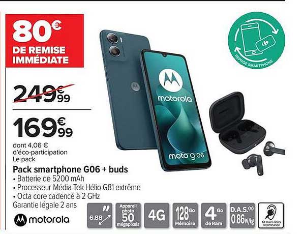 Pack smartphone G06 + buds
