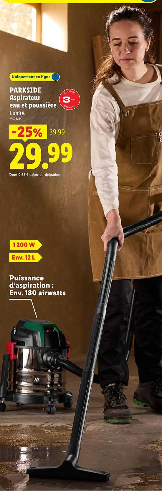 PARKSIDE Aspirateur eau et poussière