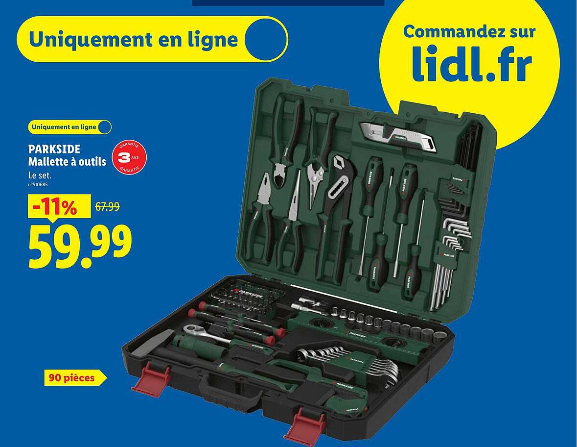 PARKSIDE Mallette à outils