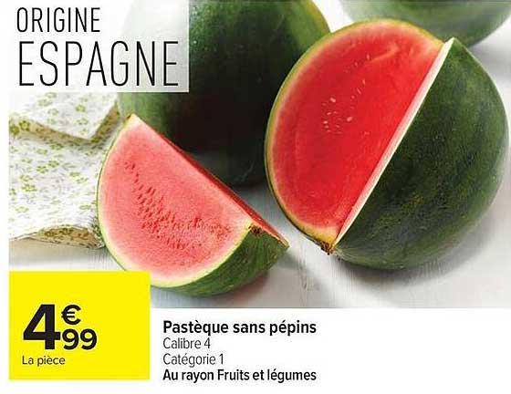 Pastèque sans pépins